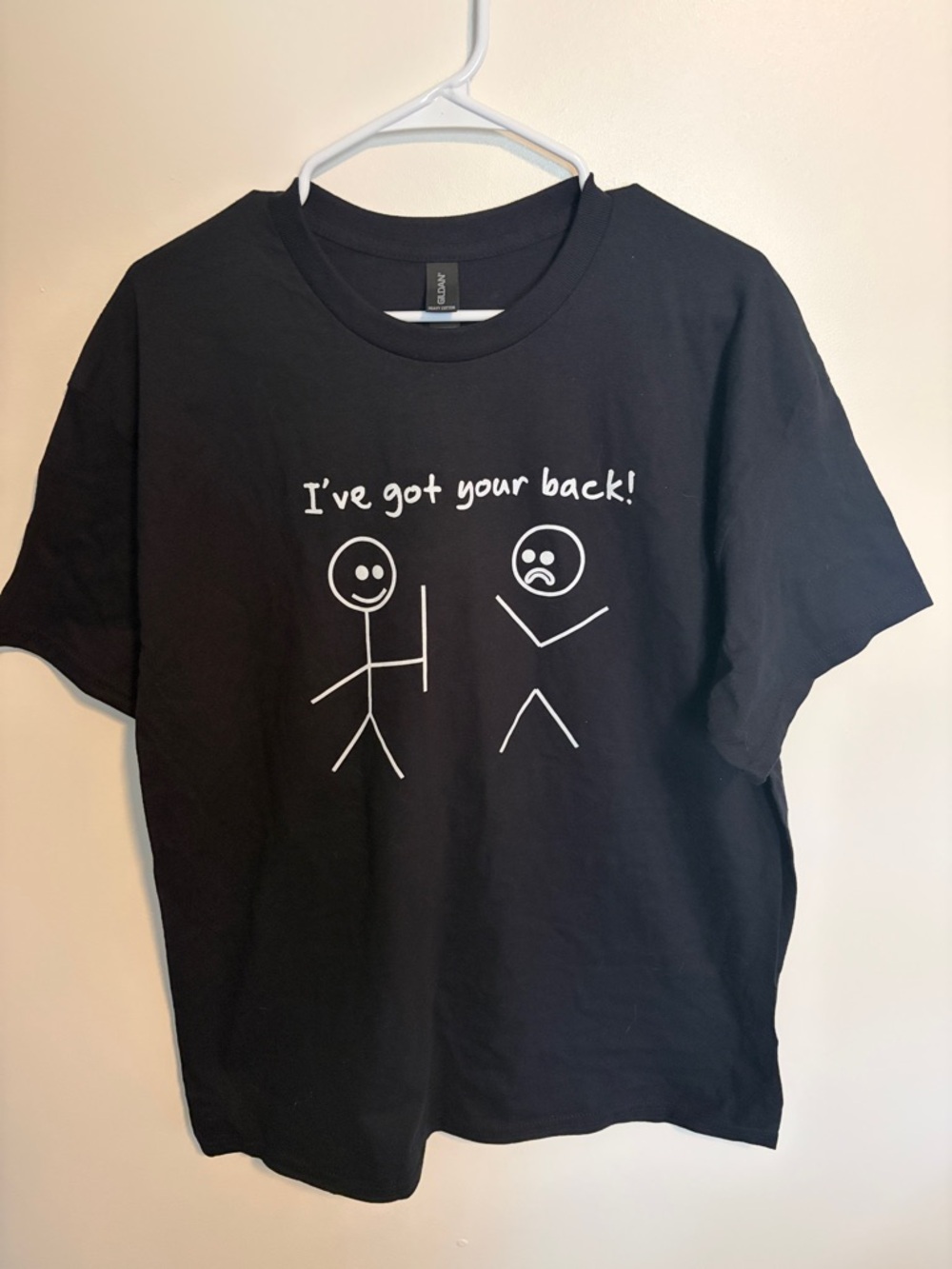 Gildan Black Graphic Tee "I've Got Your Back!"